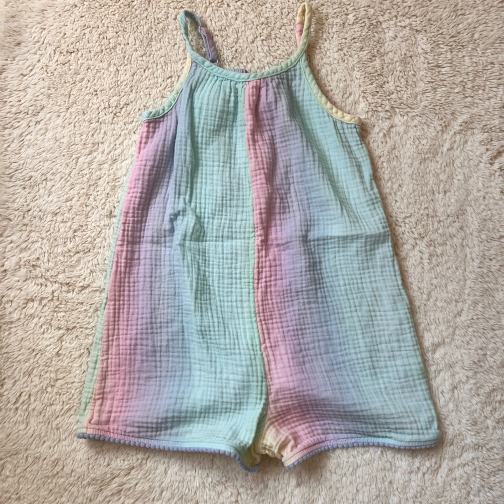 Target #takepride Pastel Rainbow Gauze Romper Sz Small (6/7)